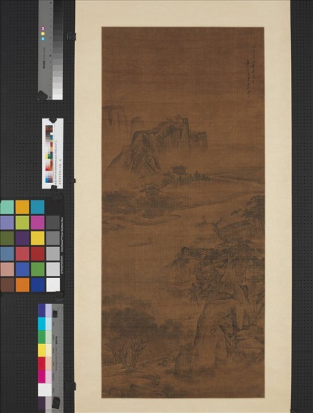 清李寅法李唐山水　軸