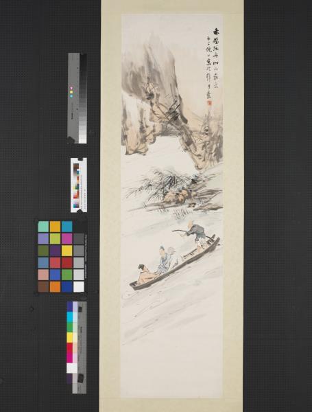 清倪田赤壁泛舟圖　軸