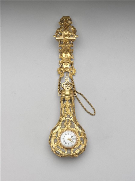 腰鍊式金鑲掛錶玻璃鼻煙壺