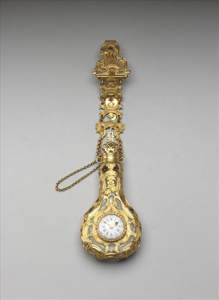 腰鍊式金鑲掛錶玻璃鼻煙壺