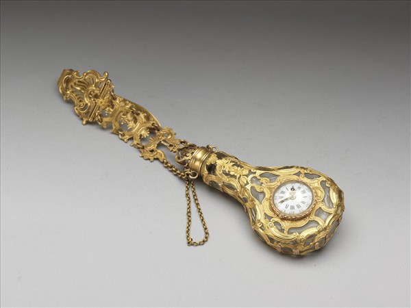 腰鍊式金鑲掛錶玻璃鼻煙壺