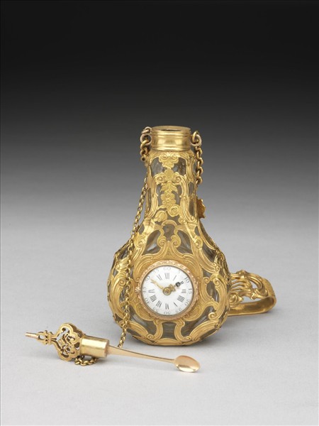 腰鍊式金鑲掛錶玻璃鼻煙壺