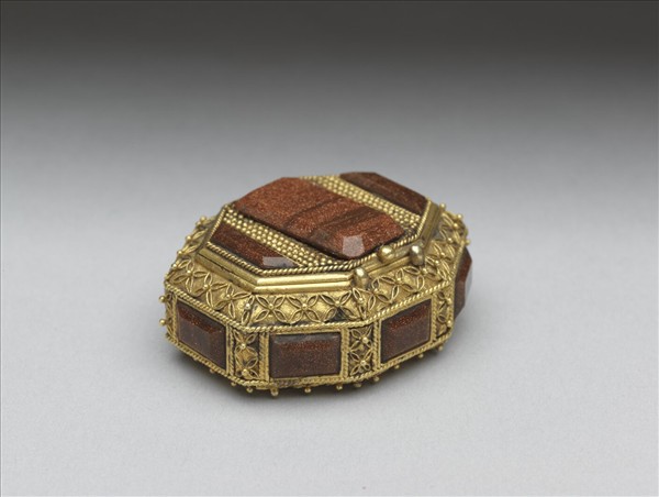 銅纍絲嵌金星玻璃盒