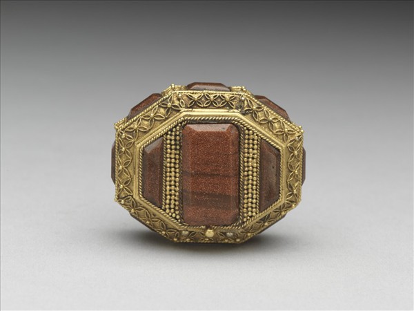 銅纍絲嵌金星玻璃盒