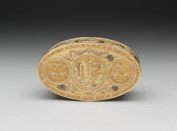 雕金多功能鼻煙盒