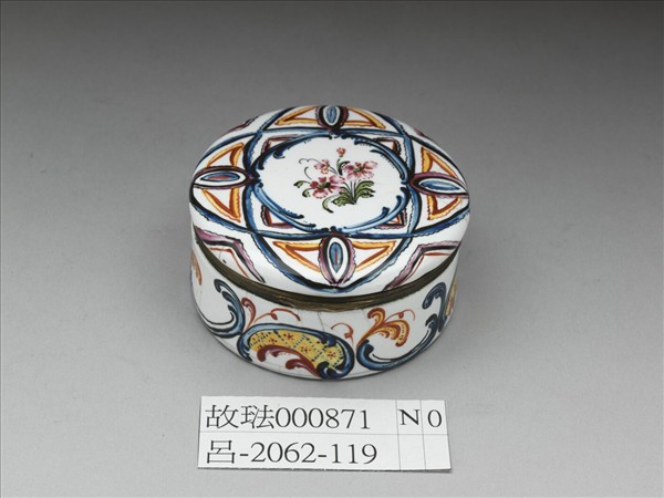 銅胎畫琺瑯雙層蓋鼻煙盒