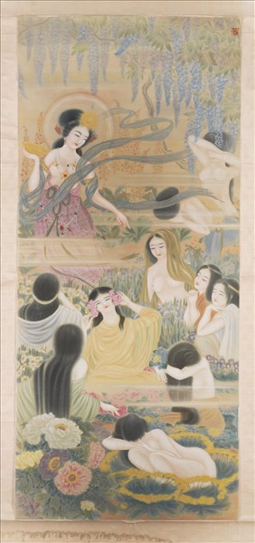 民國鄭褧裳春神　軸