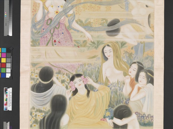 民國鄭褧裳春神　軸