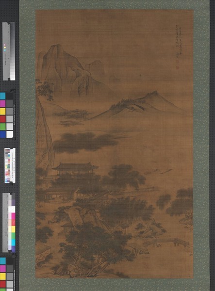 清顏嶧法宋人山水　軸