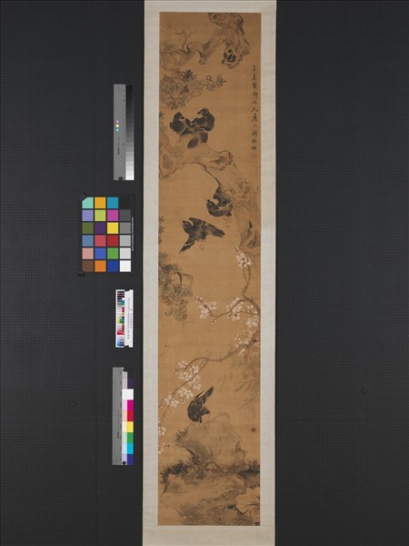 清胡璋花鳥　軸