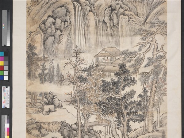 清畢涵陰巖飛瀑　軸