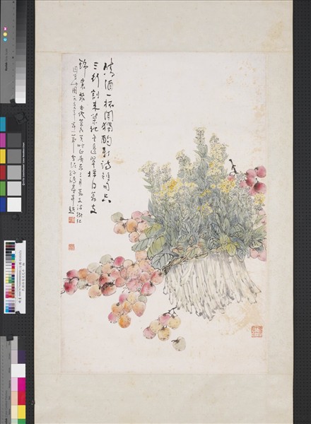 民國孫雪泥花卉　軸