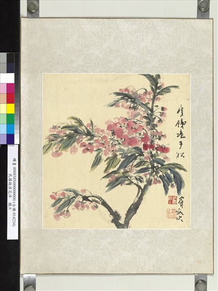 民國錢厓花卉　鏡片