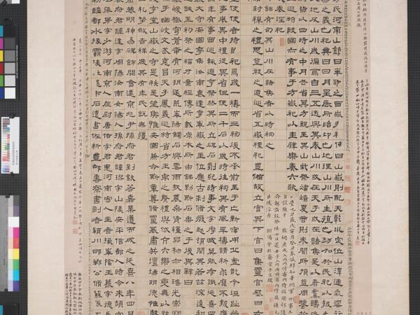 清翁方綱華山碑　軸