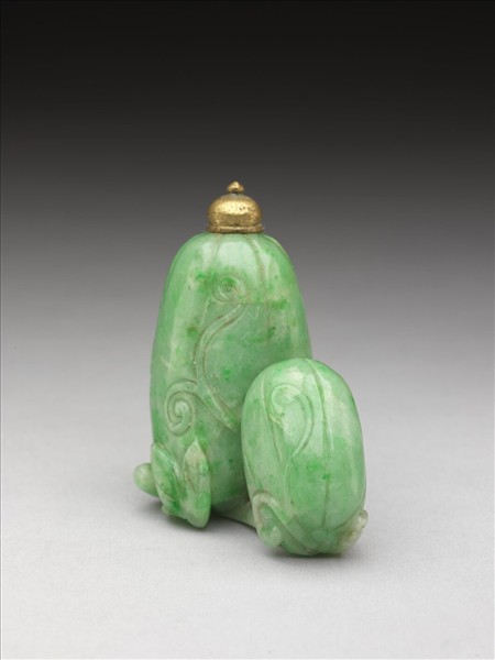 翠玉雙瓜鼻煙壺
