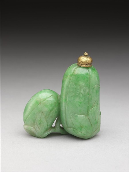 翠玉雙瓜鼻煙壺