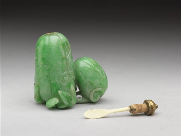 翠玉雙瓜鼻煙壺