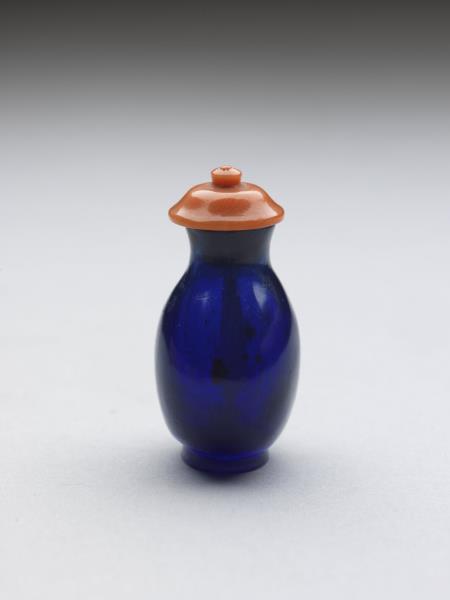 藍色玻璃鼻煙壺