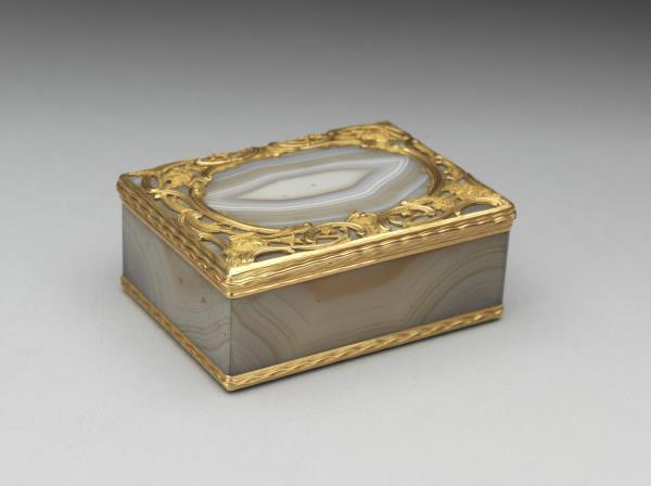 鑲金藍色玻璃瓶