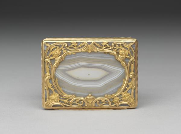 鑲金藍色玻璃瓶