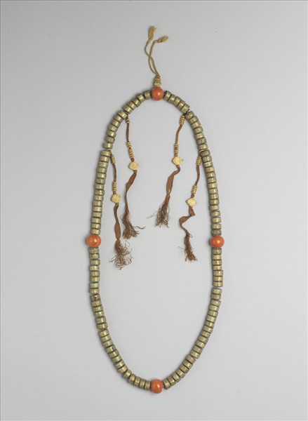 象牙嵌金梵文念珠