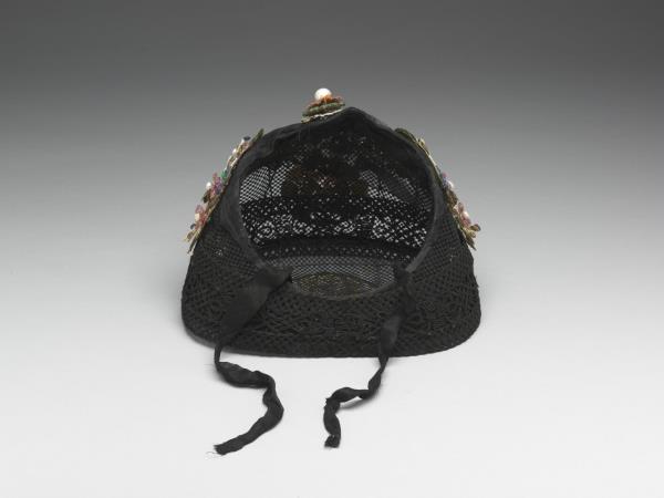 嵌珠寶翠玉花卉鈿子