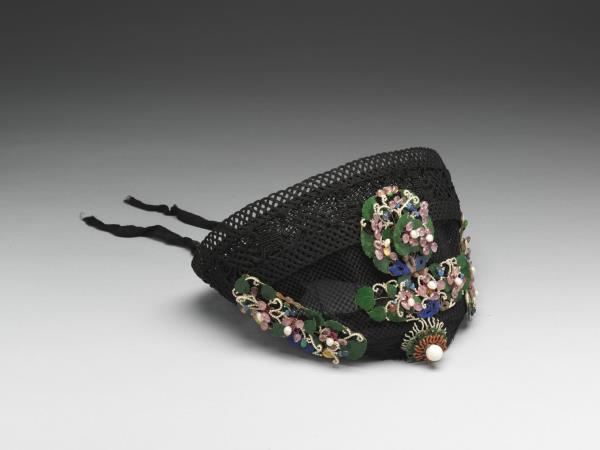 嵌珠寶翠玉花卉鈿子