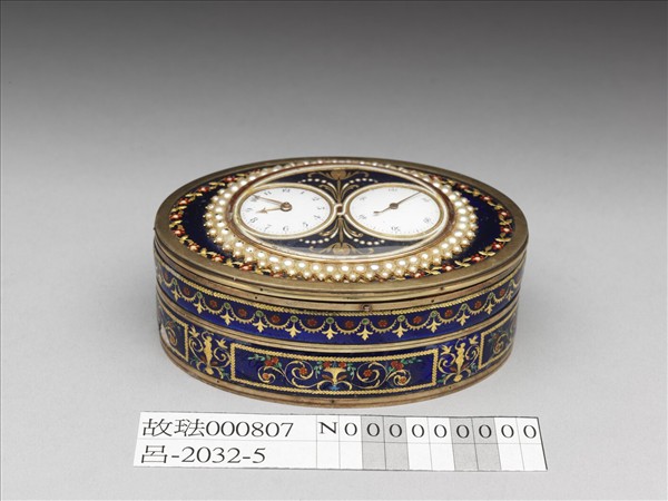 嵌珠錶琺瑯盒
