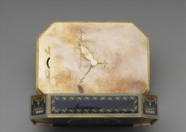 金胎畫琺瑯嵌珠鑲錶鼻煙盒