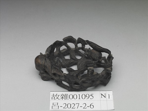 石榴枝葉紋木座