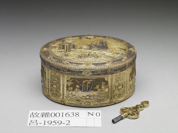 雕金音樂鼻煙盒- 故宮