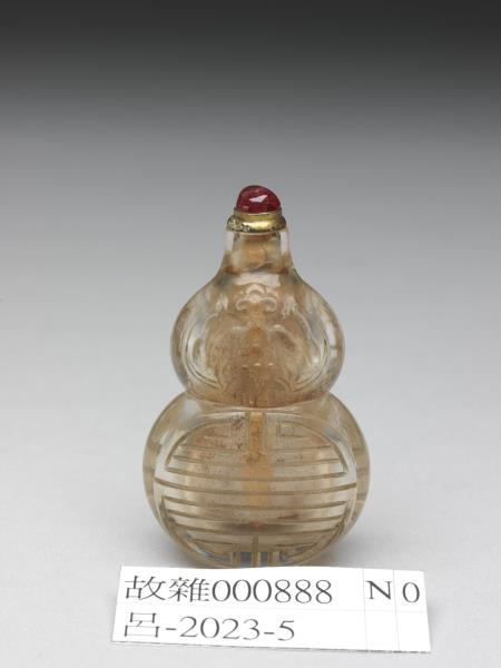 水晶福壽葫蘆式鼻煙壺