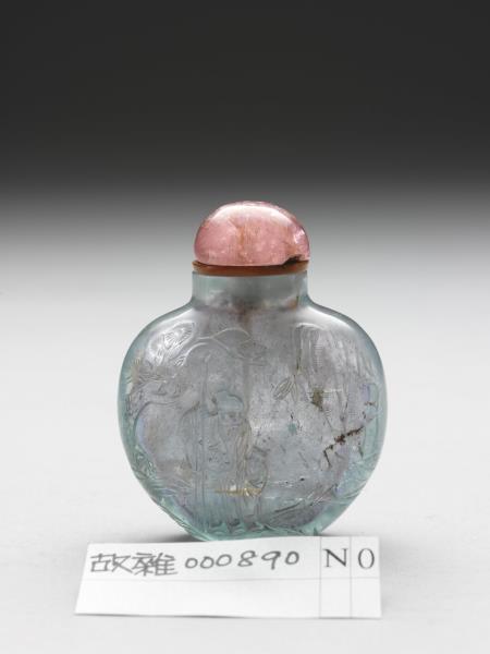 【玉】　★ 玉器 翡翠鼻煙壺 ★　清朝期　銅嵌藍宝 四方素彫　文房珍玩 玉】 ☆ 玉器 翡翠鼻煙壺 ☆ 清朝期 銅嵌藍宝 四方素彫