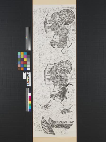 漢墓室石刻拓片　車馬出行畫像石拓片（一）