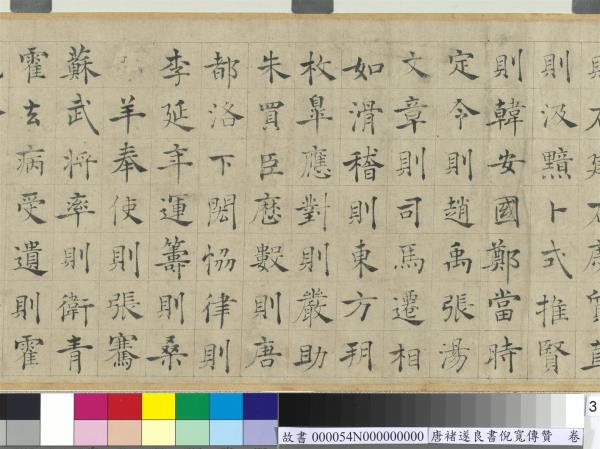 唐褚遂良書倪寬傳贊　卷