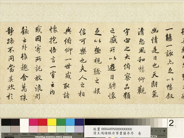 清王鴻緒臨米芾書蘭亭序　卷