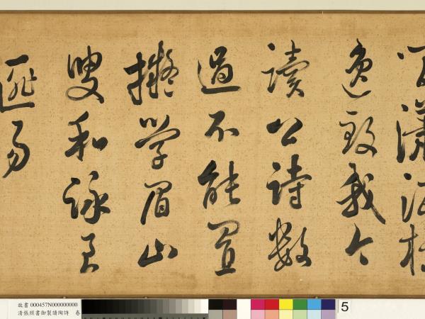 清張照書御製讀陶詩　卷