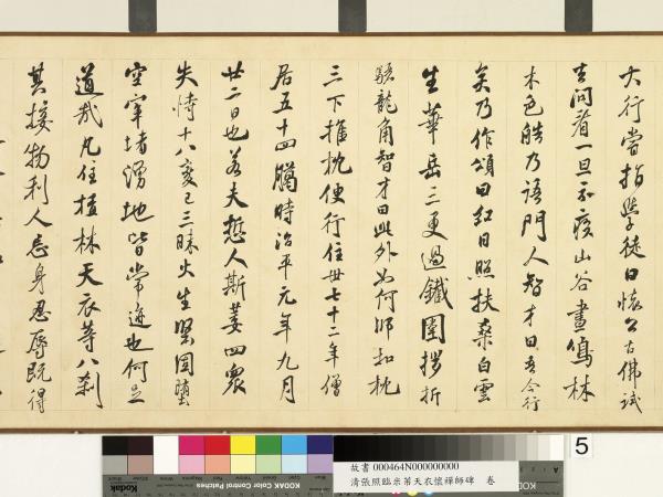 清張照臨米芾天衣懷襌師碑　卷