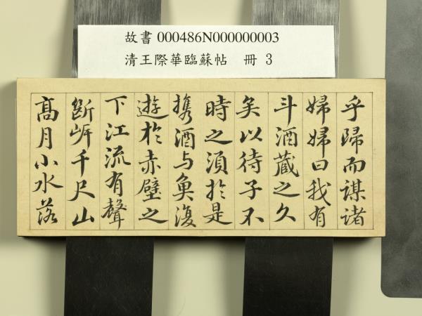 清王際華臨蘇帖　冊