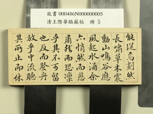 清王際華臨蘇帖　冊