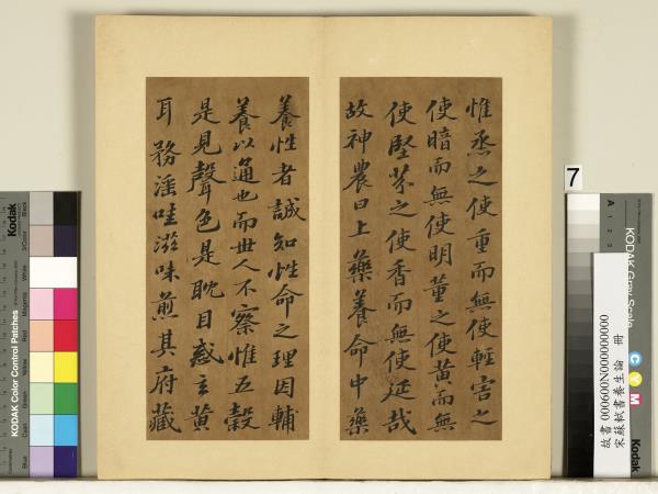 宋蘇軾書養生論真蹟　冊