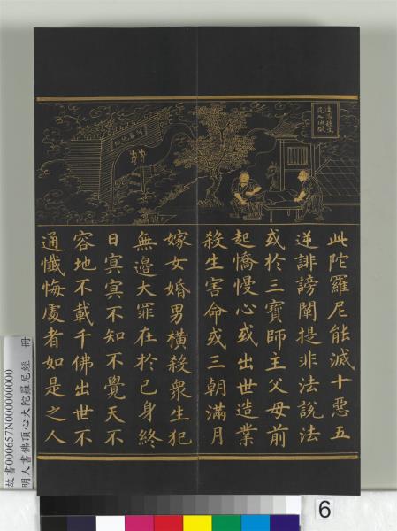 明人佛頂心大陀羅尼經　冊