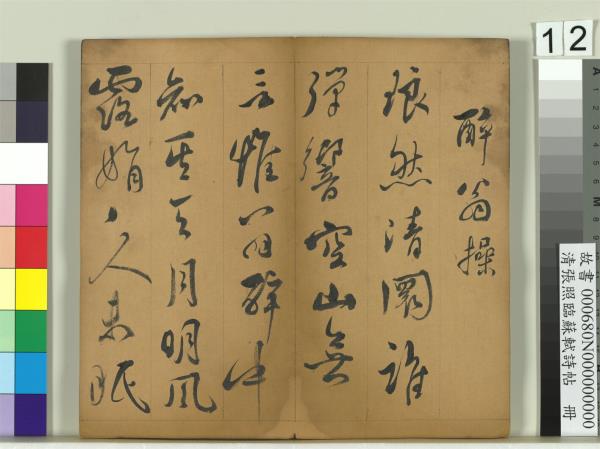 清張照臨蘇軾詩帖　冊