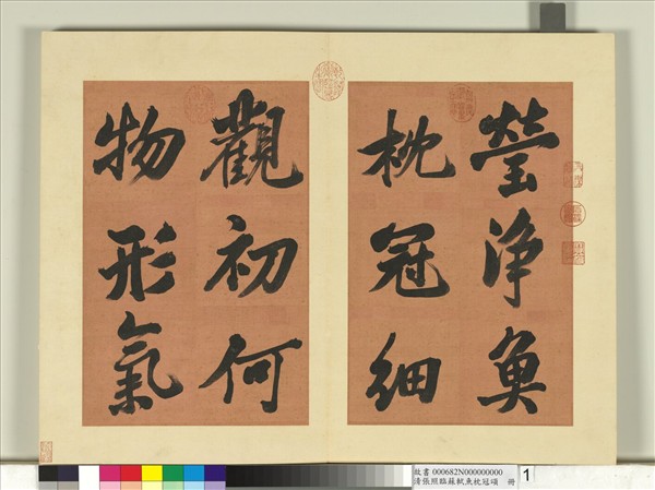 清張照臨蘇軾魚枕冠頌　冊