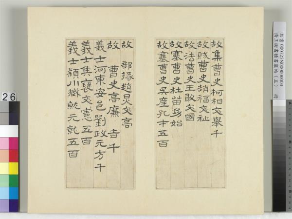 清王澍書積書巖帖（五）　冊　臨曹全碑