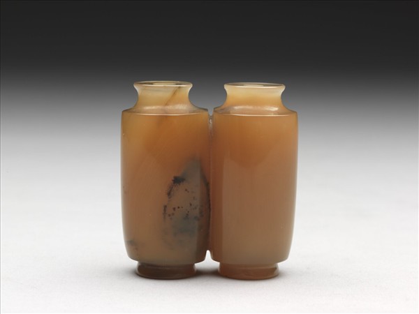 瑪瑙雙連瓶鼻煙壺