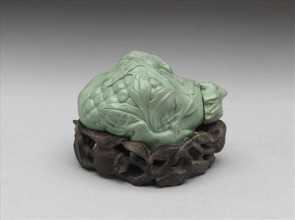 松石榴開見子鼻煙壺