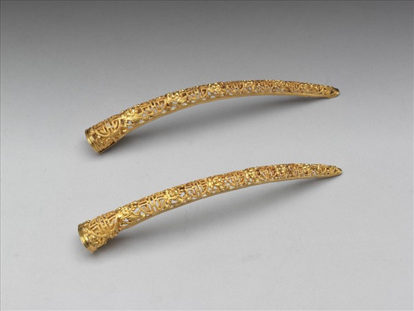 鏤空福壽萬年指甲套