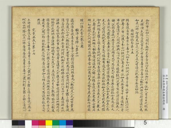 清汪由敦臨趙孟頫金剛經　冊