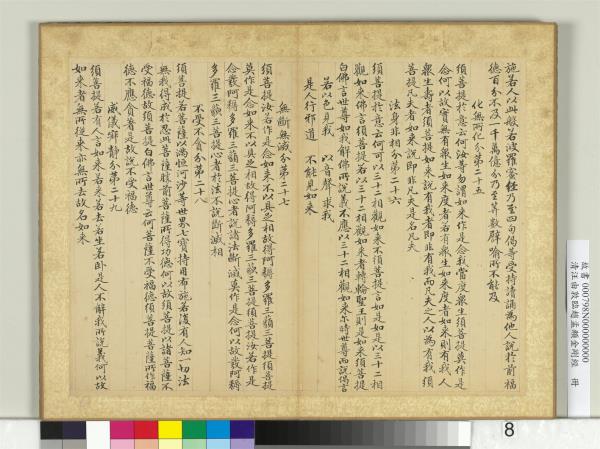 清汪由敦臨趙孟頫金剛經　冊